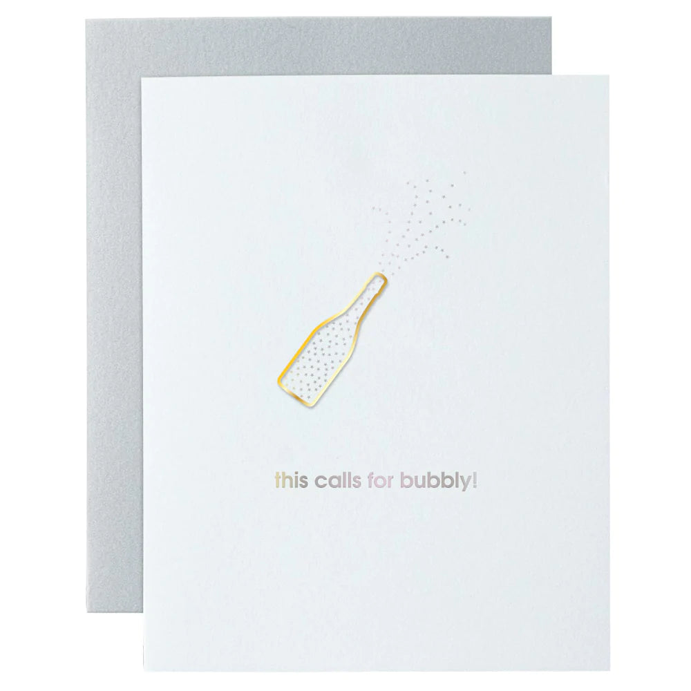 Chez Gagné Paperclip Letterpress Card - BluePeppermint Boutique
