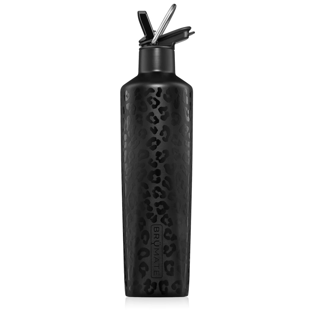 BruMate 25oz ReHydration Bottle - Onyx Leopard - BluePeppermint Boutique