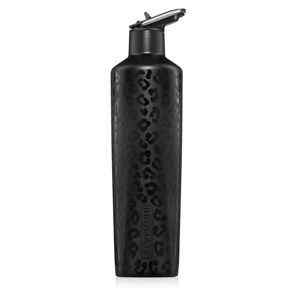 BruMate 25oz ReHydration Bottle - Onyx Leopard - BluePeppermint Boutique