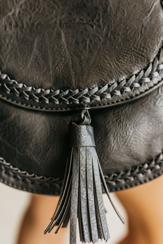 Penelope Braided Saddle Bag - BluePeppermint Boutique