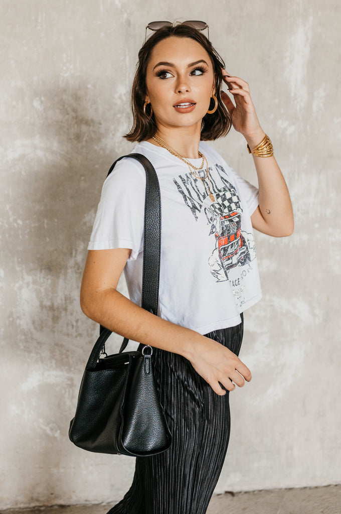 American Muscle Car Tee White - BluePeppermint Boutique