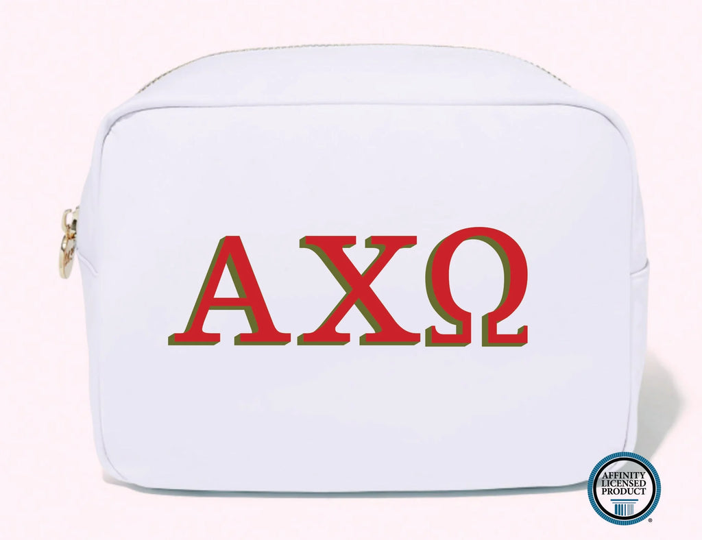 Sorority Greek Cosmetic Bag - BluePeppermint Boutique