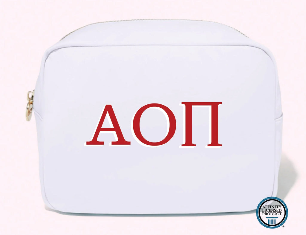 Sorority Greek Cosmetic Bag - BluePeppermint Boutique