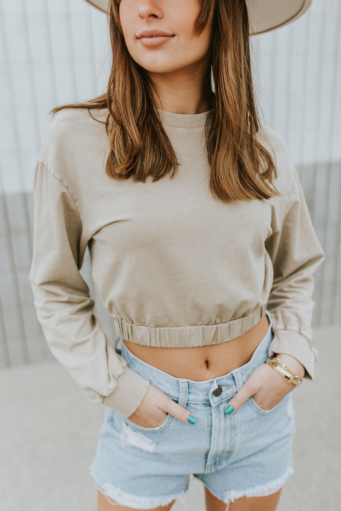 Remi Long Sleeve Washed Top - BluePeppermint Boutique