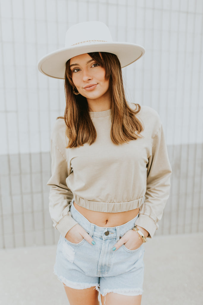 Remi Long Sleeve Washed Top - BluePeppermint Boutique