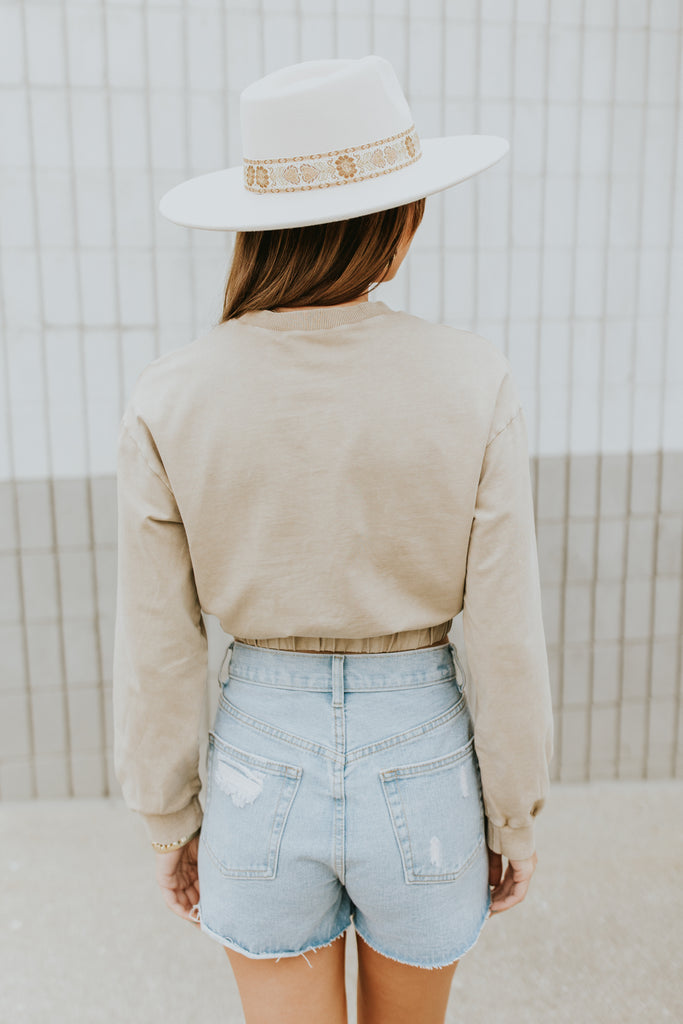 Remi Long Sleeve Washed Top - BluePeppermint Boutique