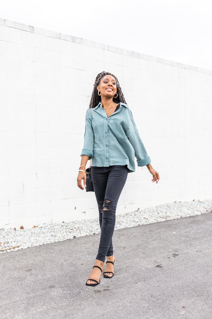 Scar High Rise Skinny Jeans - BluePeppermint Boutique