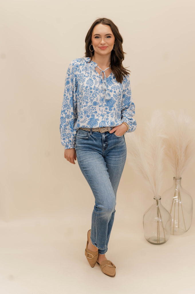 Independent Studies High Rise Straight Jeans - BluePeppermint Boutique
