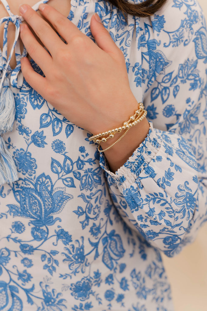 Austen Set of 3 Stretch Bracelet - BluePeppermint Boutique