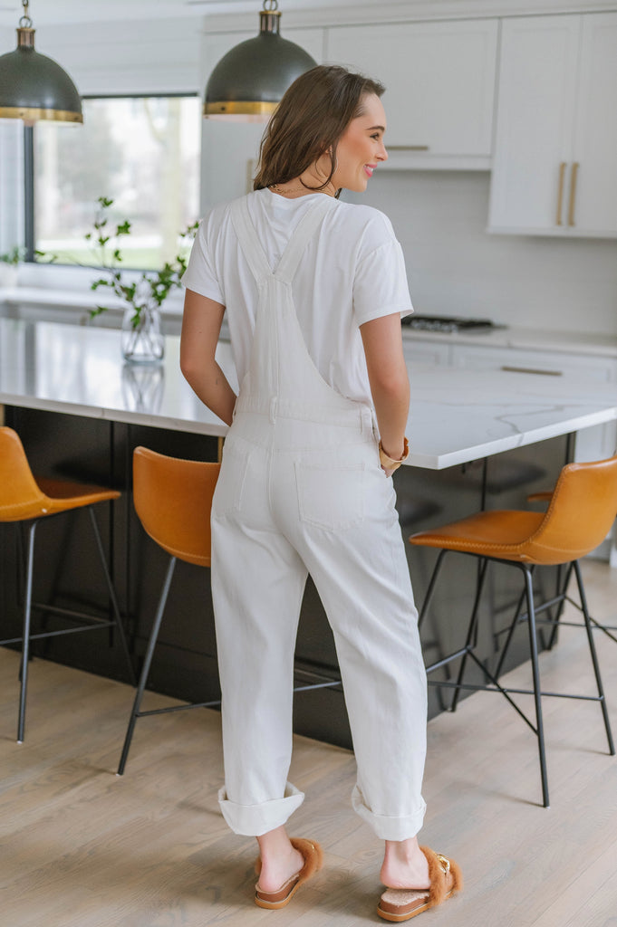 Layla 90's Wide Leg Overalls - BluePeppermint Boutique