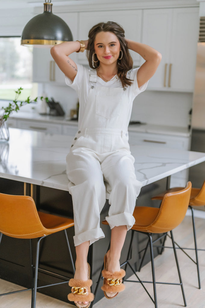 Layla 90's Wide Leg Overalls - BluePeppermint Boutique