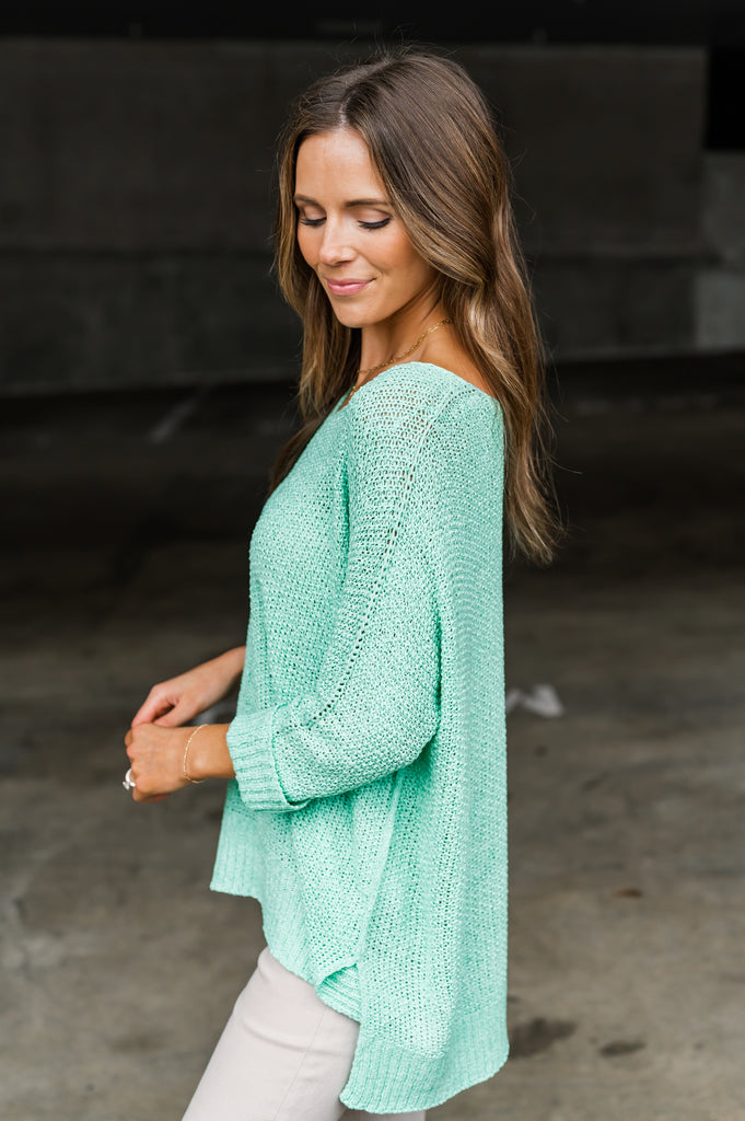 Kathleen Chic Knit V-Neck Sweater - BluePeppermint Boutique
