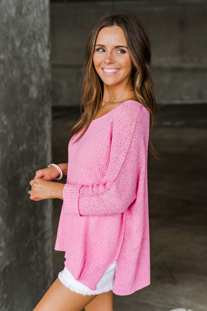 Kathleen Chic Knit V-Neck Sweater - BluePeppermint Boutique