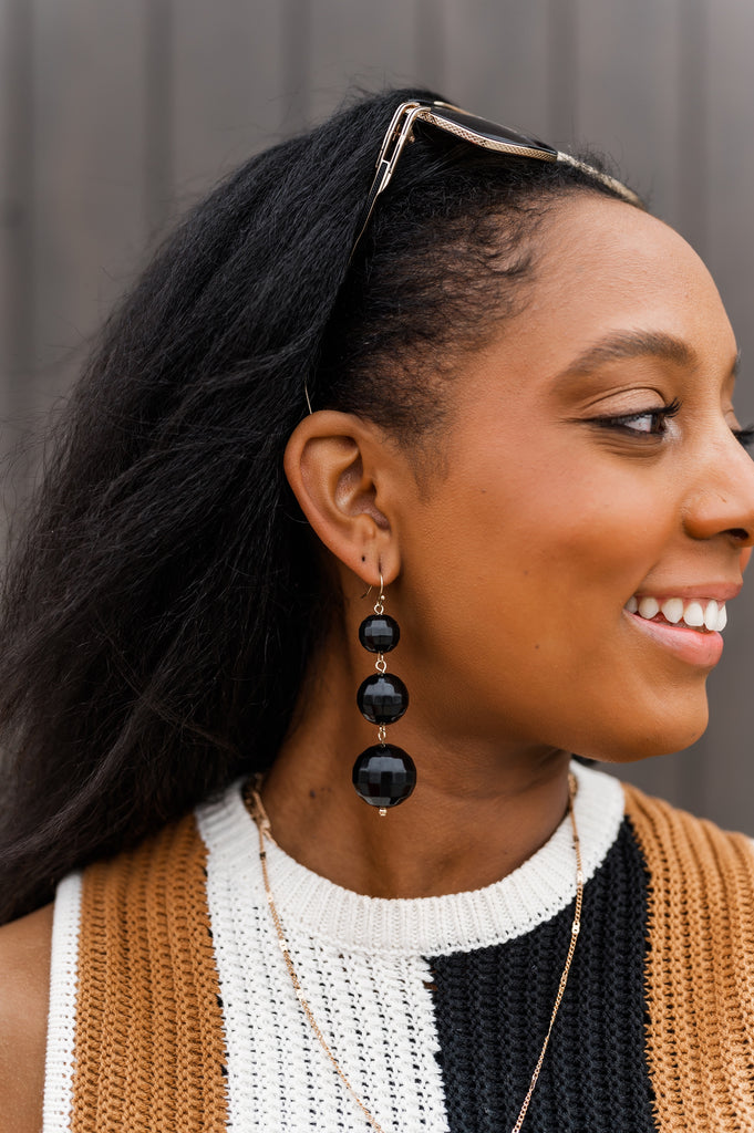 Triple Disco Ball Earrings - BluePeppermint Boutique