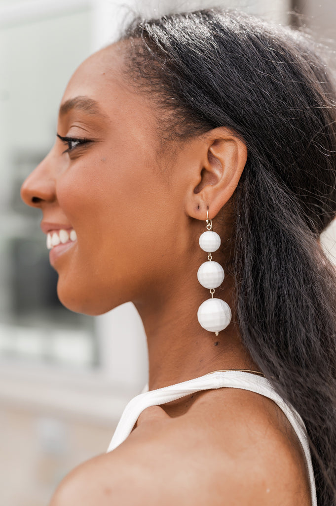 Triple Disco Ball Earrings - BluePeppermint Boutique