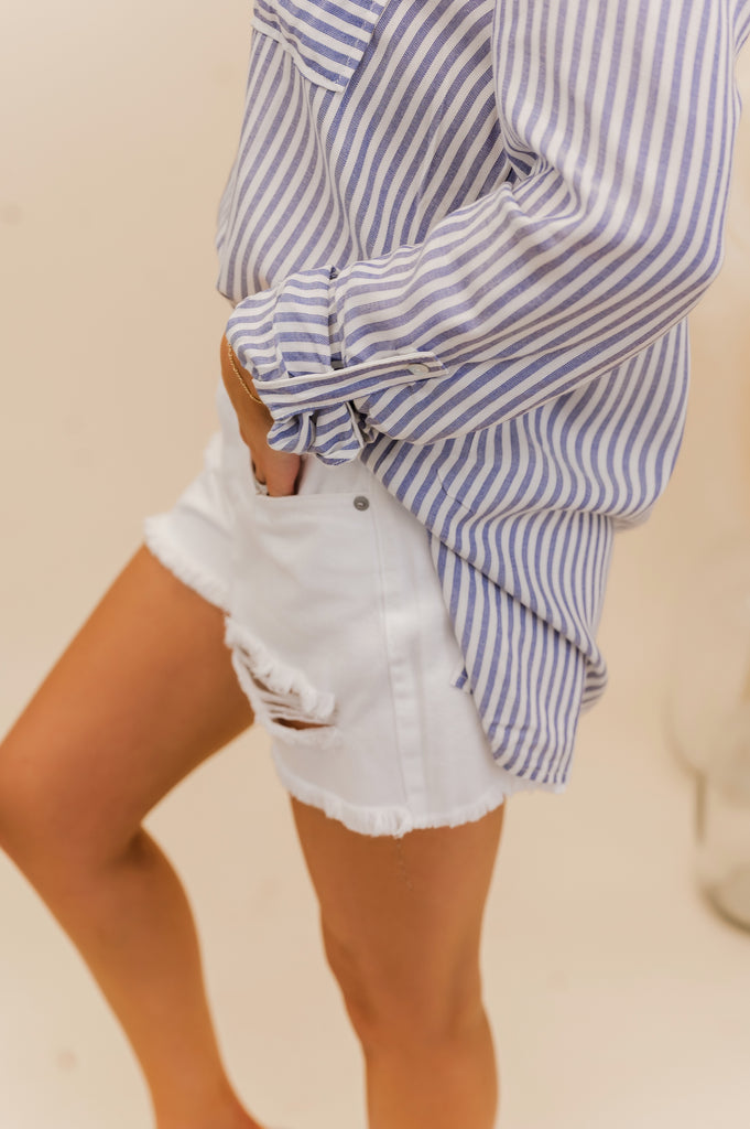 Demi High Rise 90's Shorts - BluePeppermint Boutique
