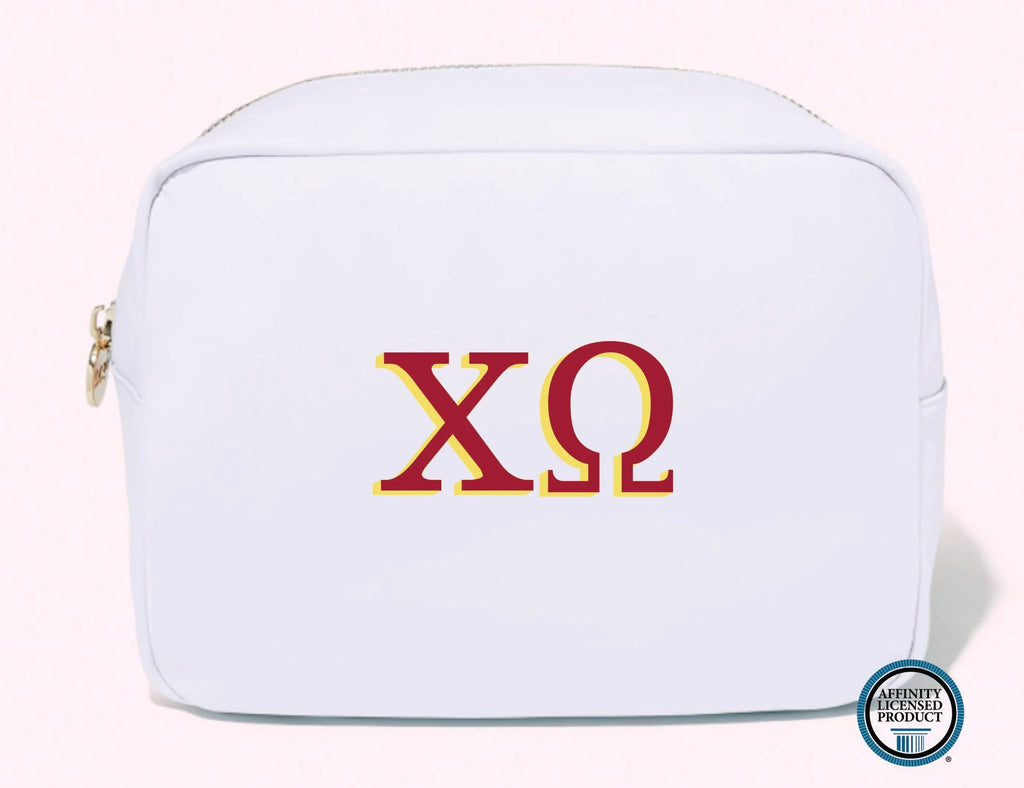 Sorority Greek Cosmetic Bag - BluePeppermint Boutique