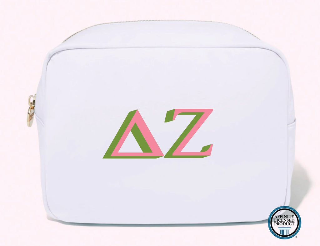 Sorority Greek Cosmetic Bag - BluePeppermint Boutique