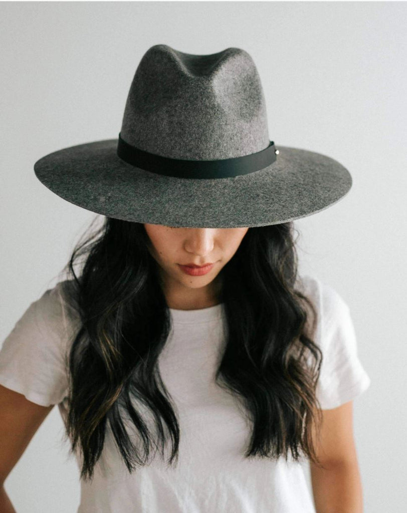 Gigi Pip Scottie Fedora - Grey - BluePeppermint Boutique