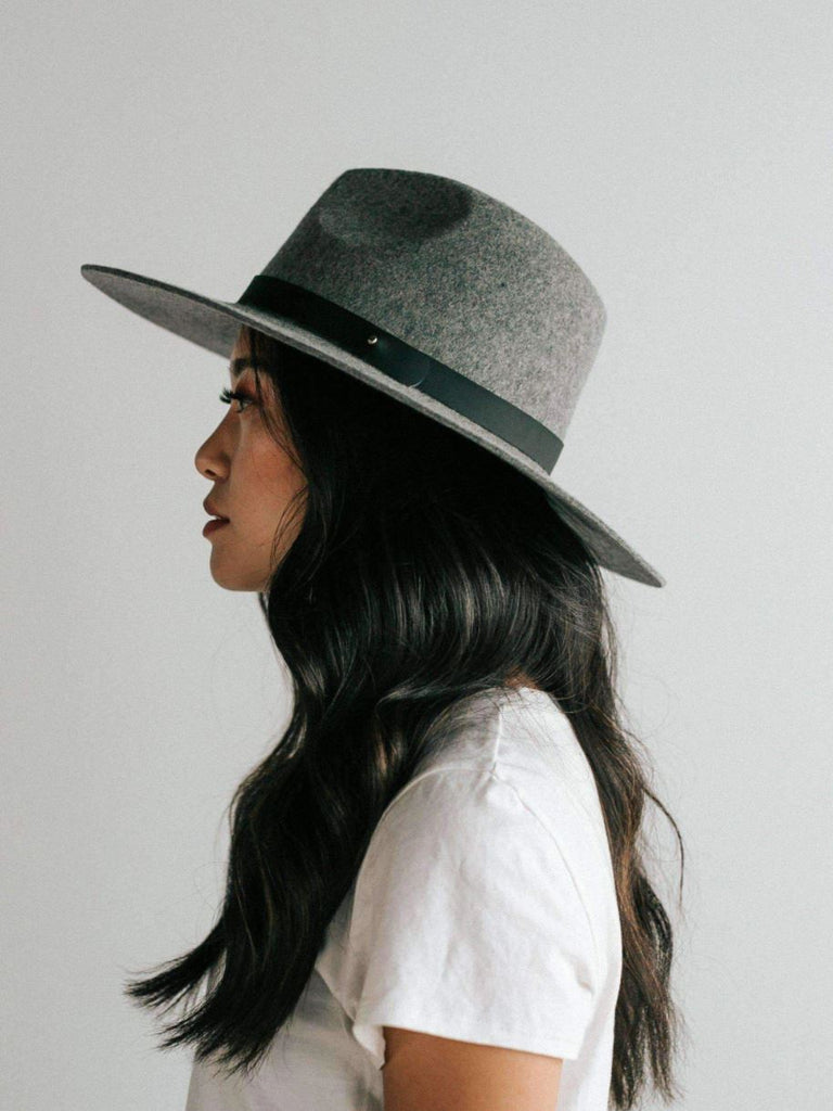 Gigi Pip Scottie Fedora - Grey - BluePeppermint Boutique