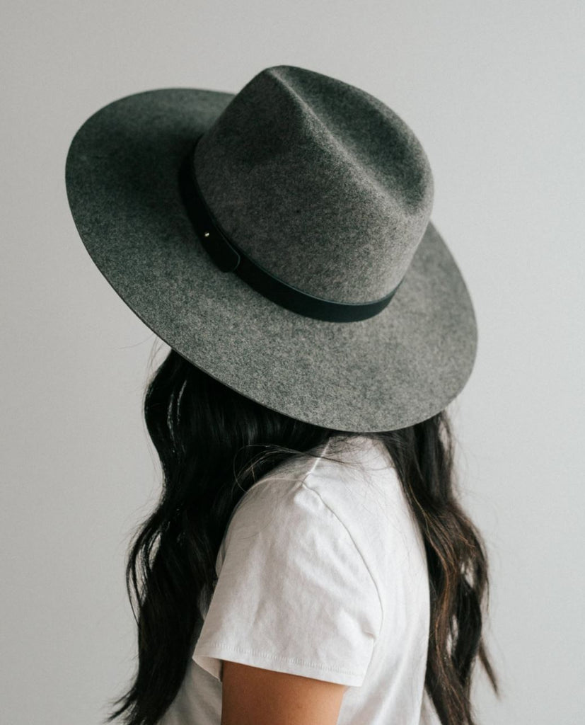 Gigi Pip Scottie Fedora - Grey - BluePeppermint Boutique