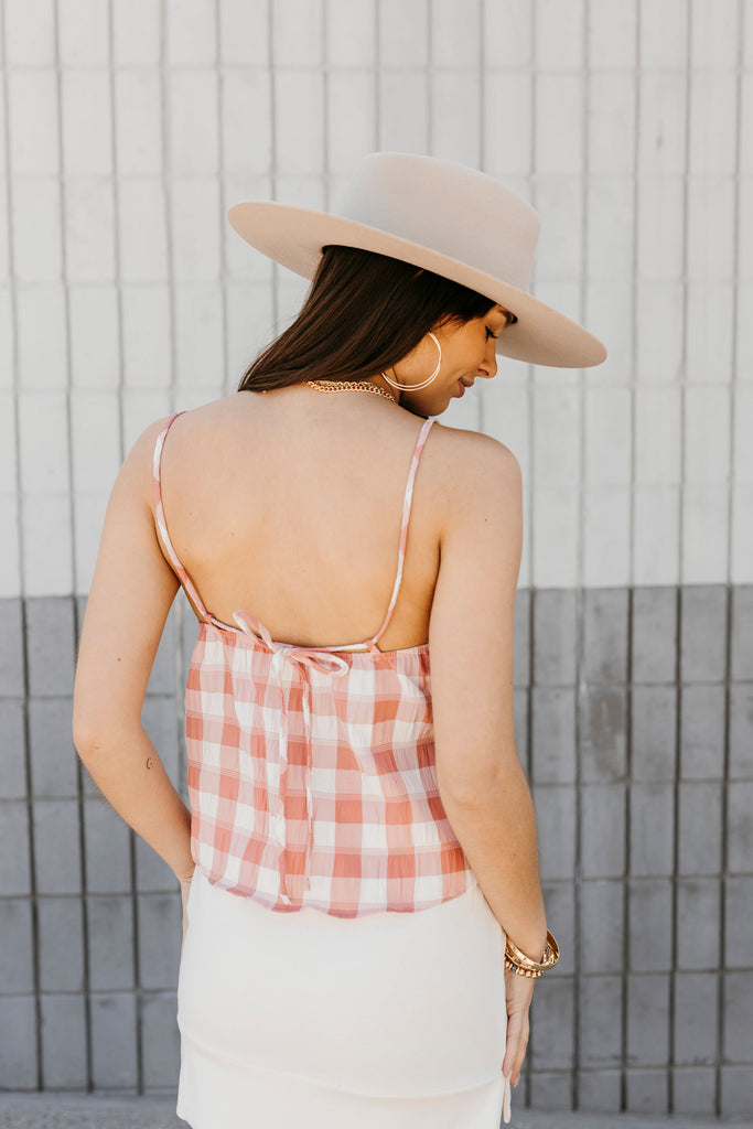 Maia Checkered Gingham Top - BluePeppermint Boutique