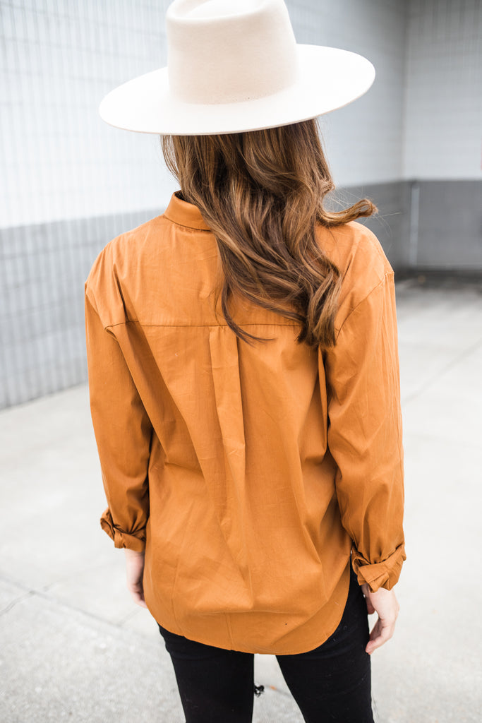 Aiden Woven Button Down Shirt - BluePeppermint Boutique