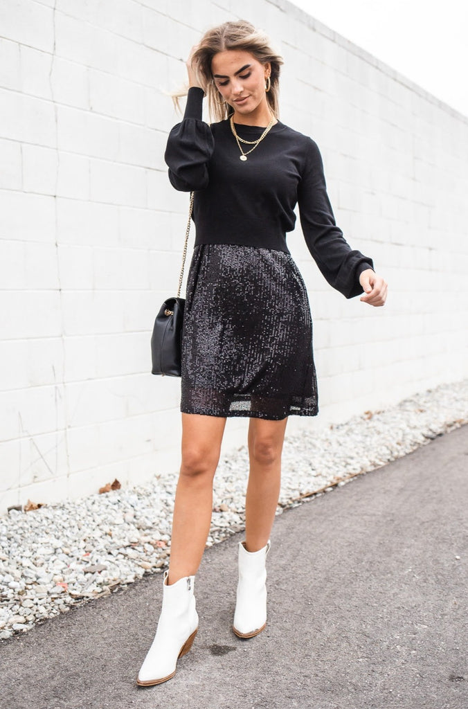 Samantha Sequin Cami Dress - BluePeppermint Boutique