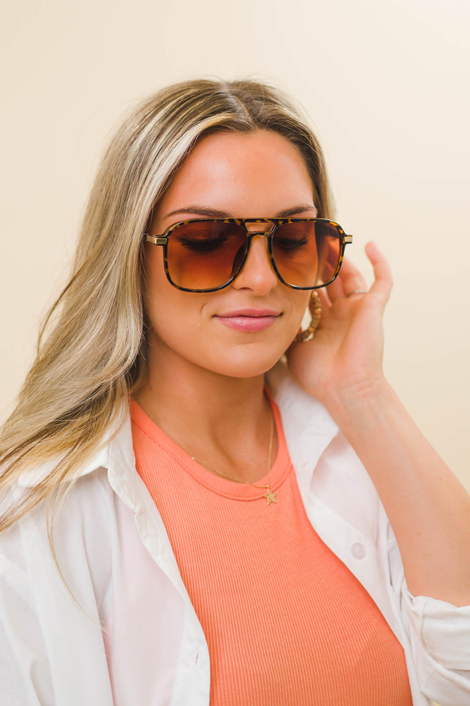 Zoe Aviator Sunglasses - BluePeppermint Boutique