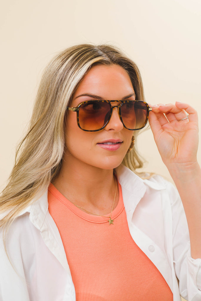 Zoe Aviator Sunglasses - BluePeppermint Boutique