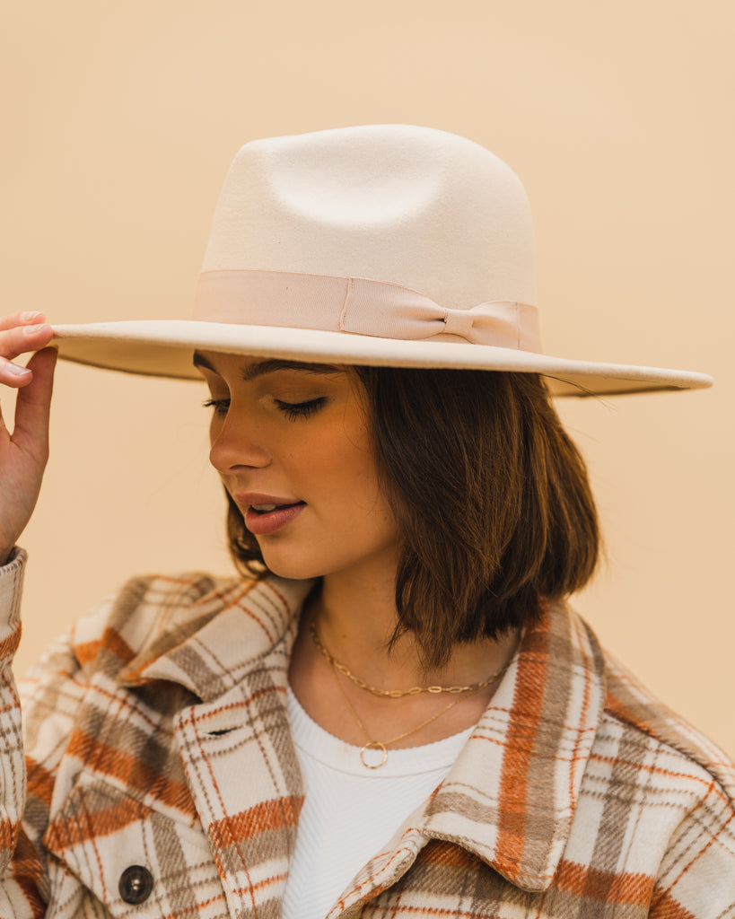 Bow Panama Hat - BluePeppermint Boutique