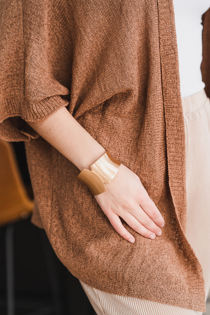 Hinged Cuff Statement Bracelet - BluePeppermint Boutique