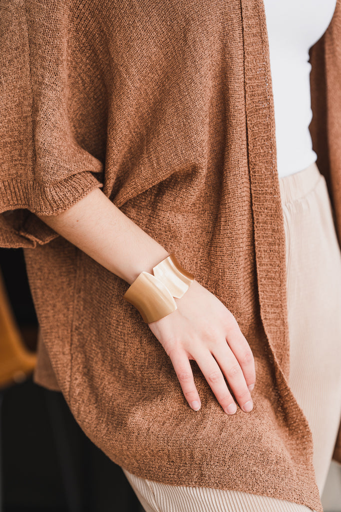 Hinged Cuff Statement Bracelet - BluePeppermint Boutique