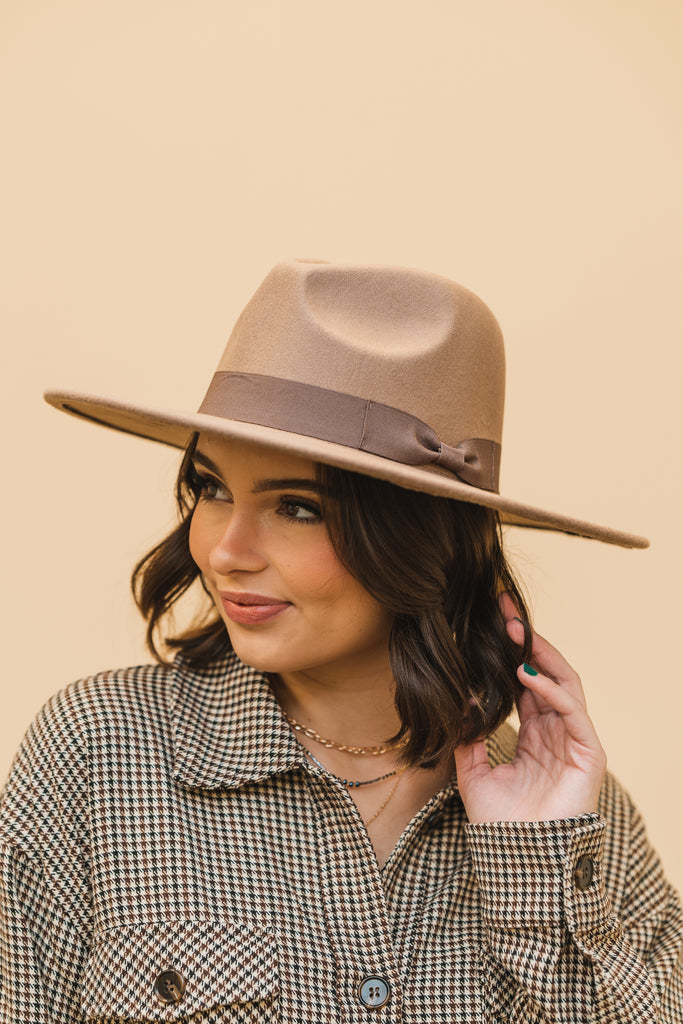 Bow Panama Hat - BluePeppermint Boutique