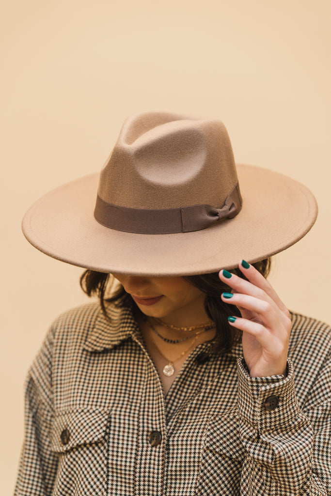 Bow Panama Hat - BluePeppermint Boutique