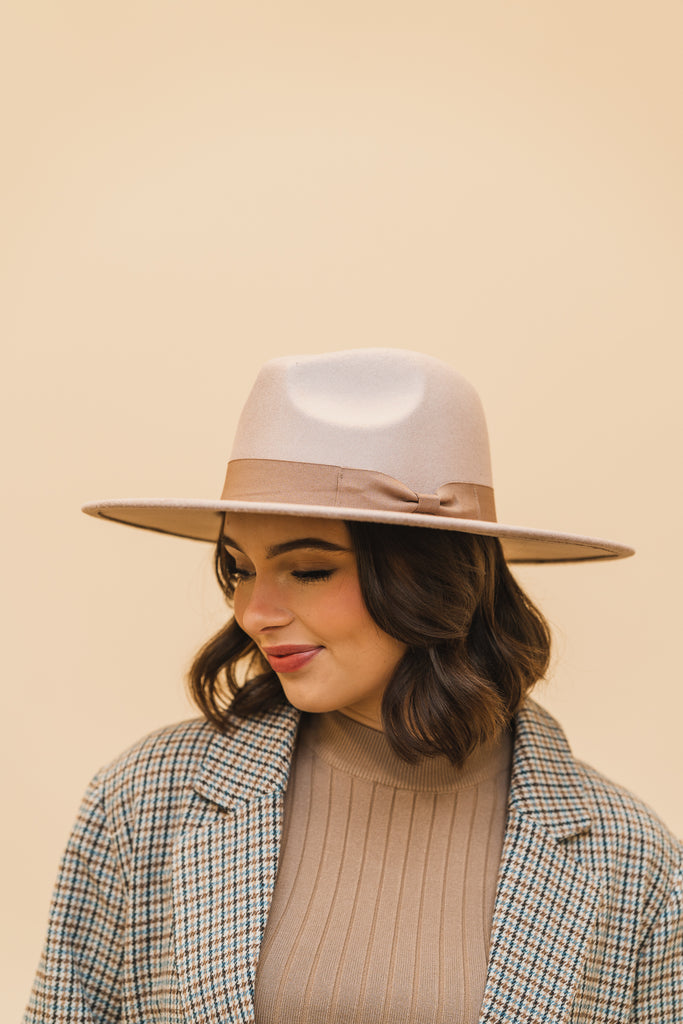 Bow Panama Hat - BluePeppermint Boutique