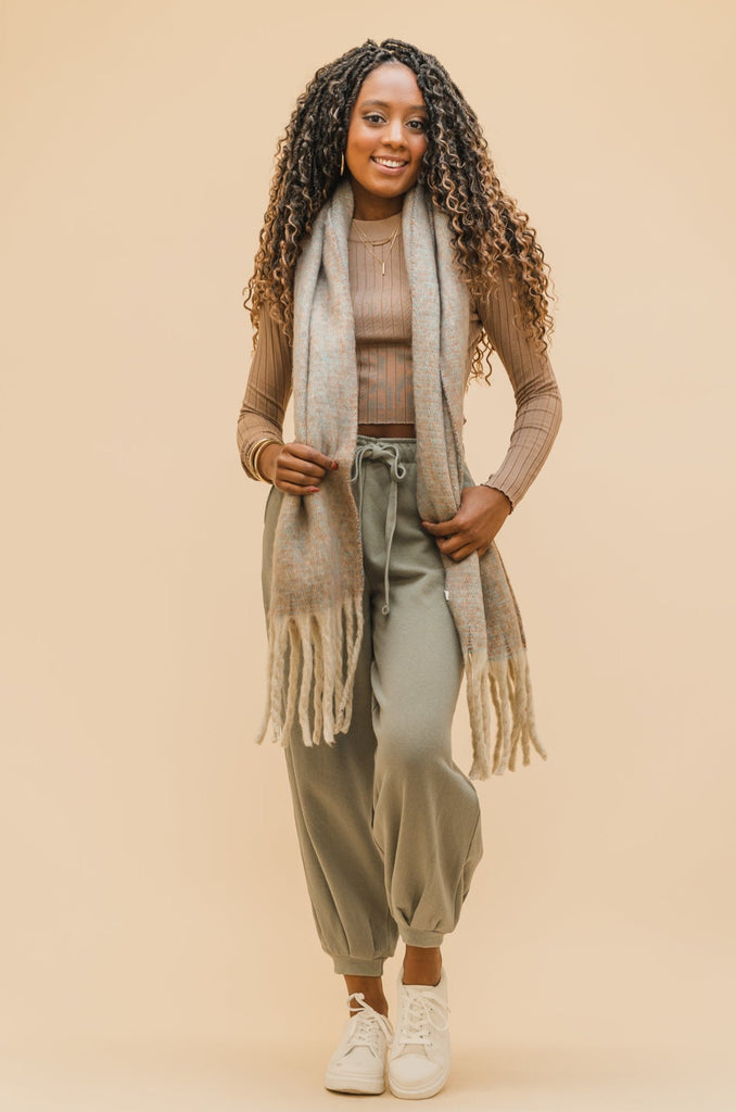 Tia Fringe Scarf - BluePeppermint Boutique
