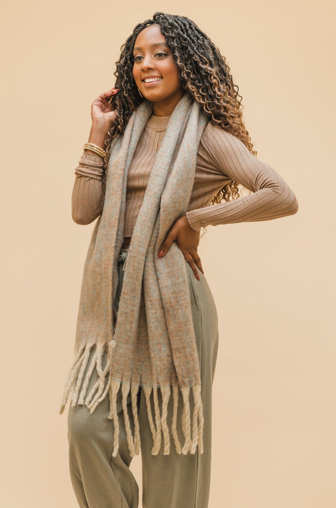 Tia Fringe Scarf - BluePeppermint Boutique