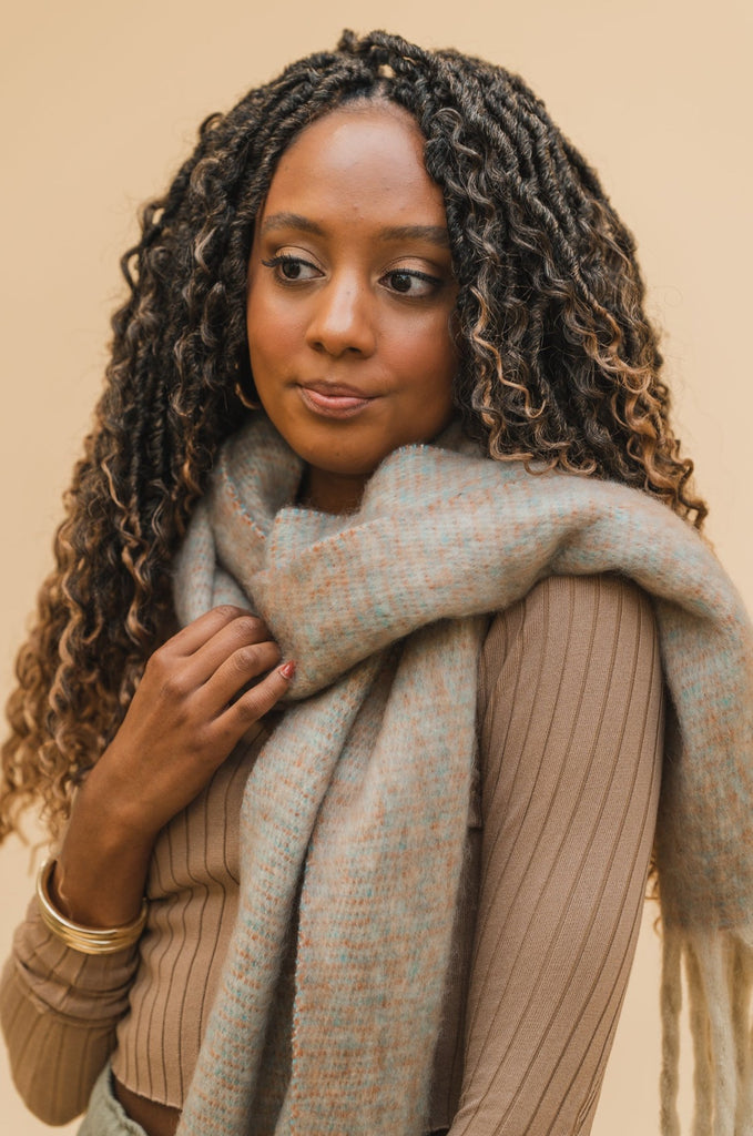 Tia Fringe Scarf - BluePeppermint Boutique