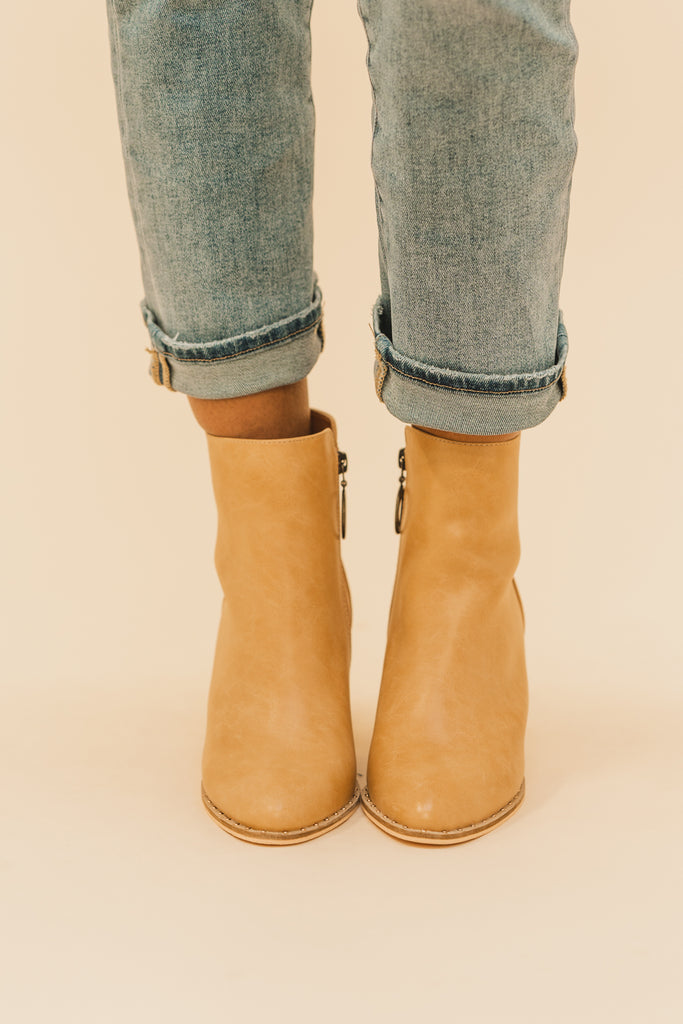 Weslee Studded Ankle Booties - BluePeppermint Boutique