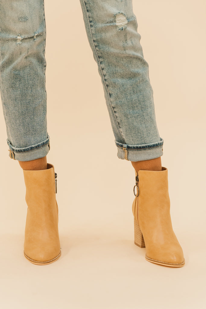 Weslee Studded Ankle Booties - BluePeppermint Boutique