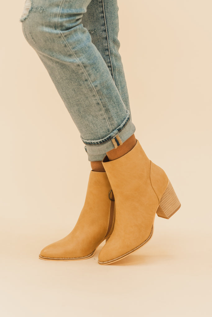 Weslee Studded Ankle Booties - BluePeppermint Boutique