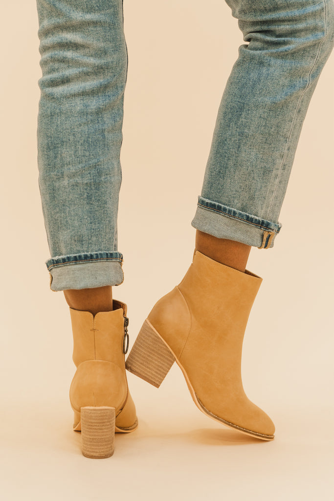 Weslee Studded Ankle Booties - BluePeppermint Boutique