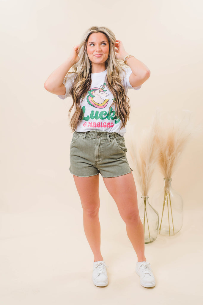 Lucky and Magical Graphic Tee - BluePeppermint Boutique