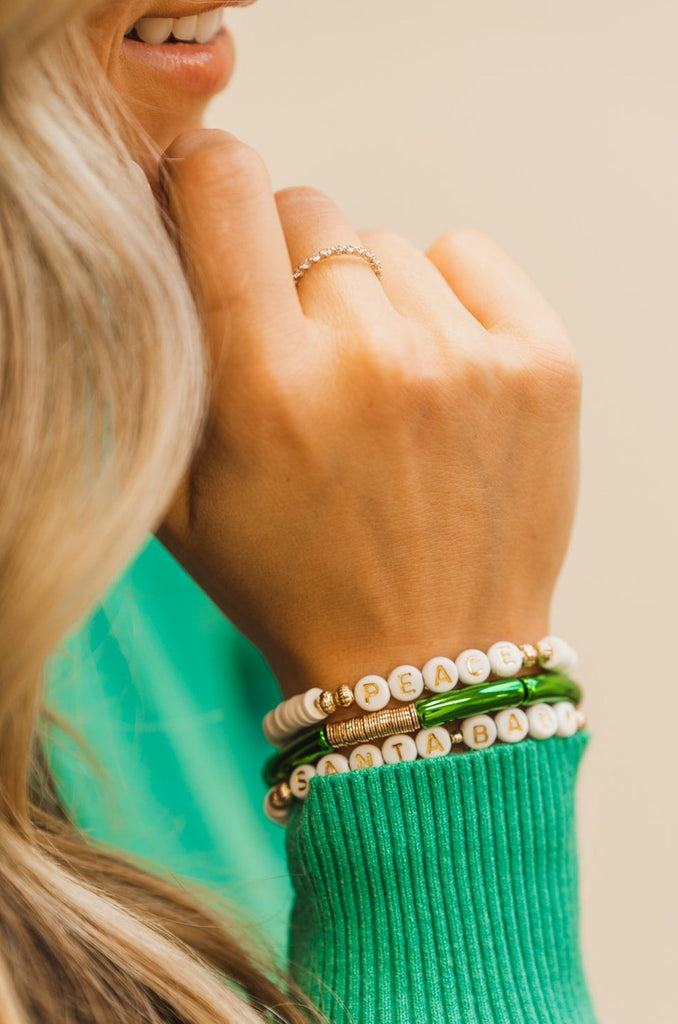 Savvy Bling Metallic Tube Bracelet - BluePeppermint Boutique