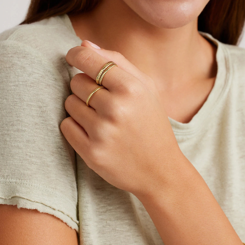 Gorjana Laney Ring Set (Size 7) - BluePeppermint Boutique
