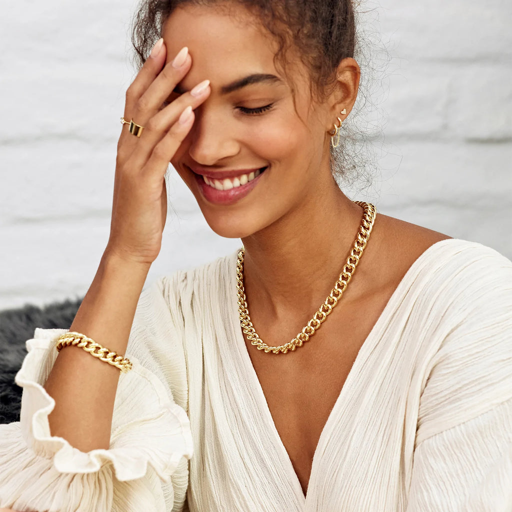 Gorjana Lou Link Necklace - BluePeppermint Boutique
