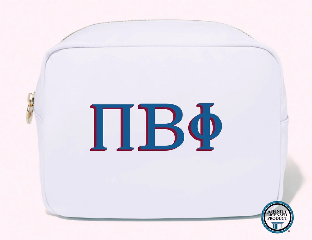 Sorority Greek Cosmetic Bag - BluePeppermint Boutique