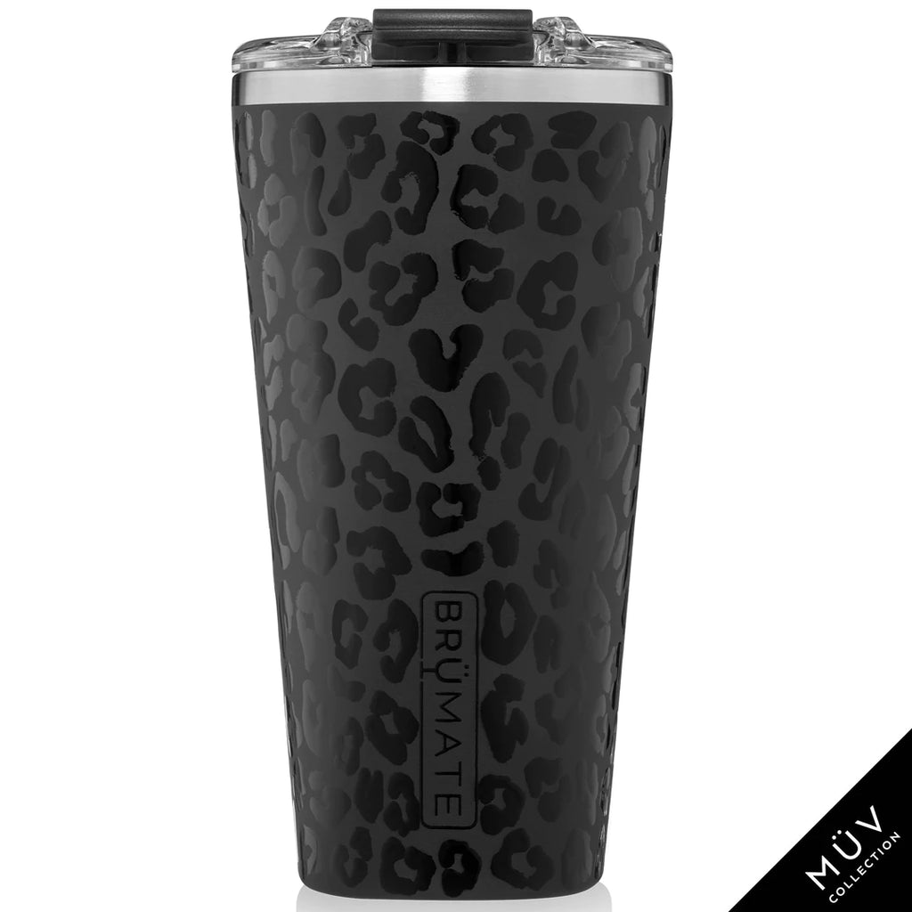 BruMate Imperial Pint MUV-Onyx Leopard - BluePeppermint Boutique