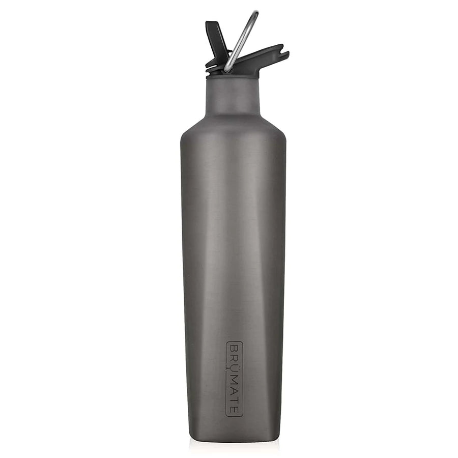 BruMate 25oz ReHydration Bottle -Black Stainless - BluePeppermint Boutique